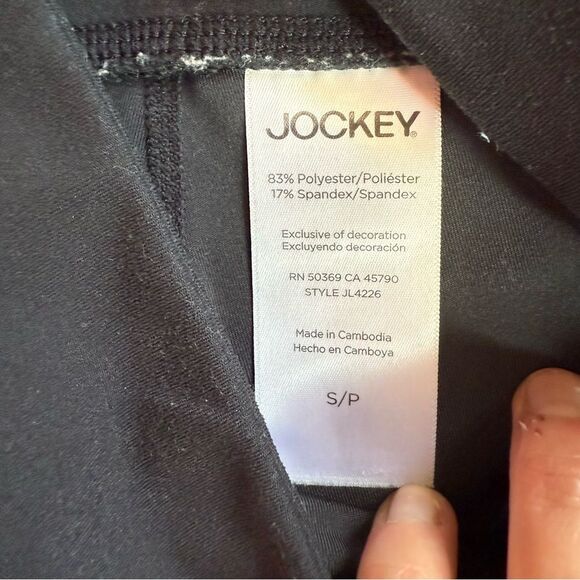 NWOT Jockey Active Yoga Pants Small Pockets Flare Leg Athleisure Black - Picture 6 of 8